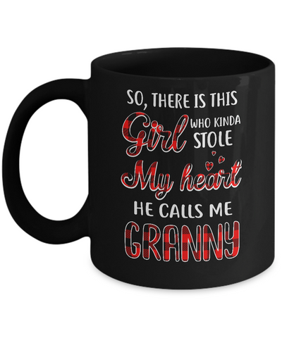 This Girl Who Kinda Stole My Heart He Calls Me Granny Mug-Coffee Mug-11oz Mug-Black