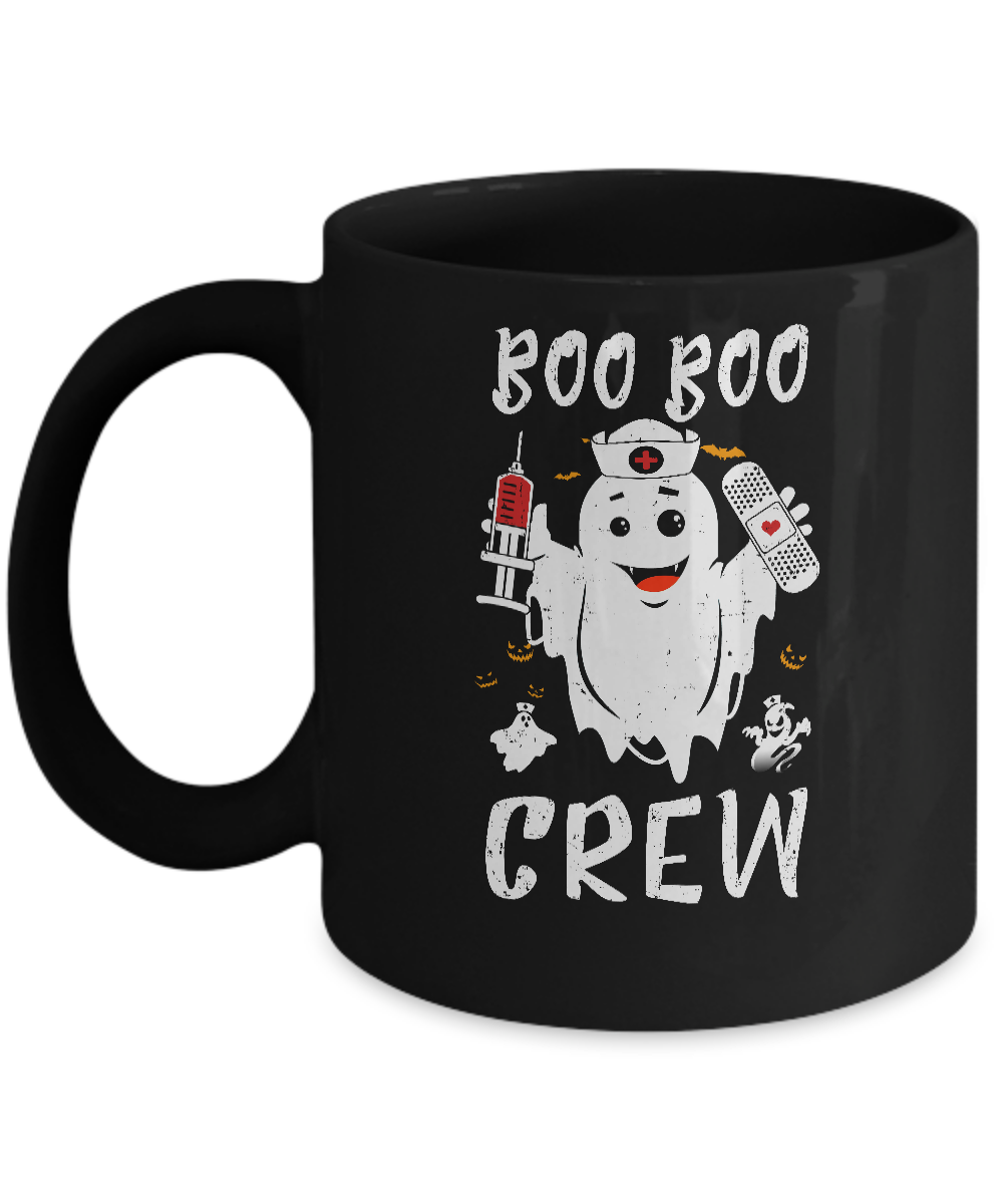 Boo Boo Crew Nurse Ghost Girls Funny Halloween Costume Mug