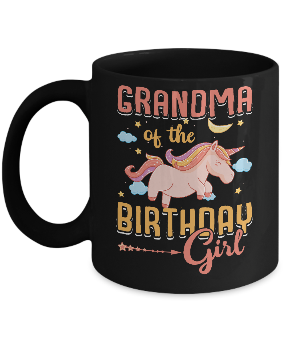 Grandma Of The Birthday Girl Unicorn Mug
