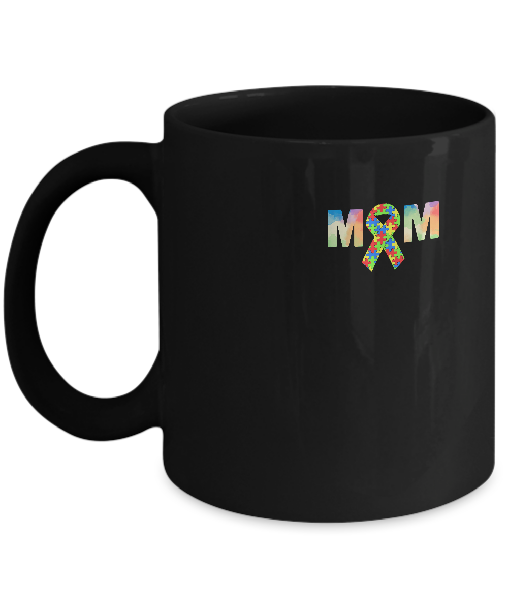 Autism Mom Support Awareness Autistic Parents Gifts Mug-Coffee Mug-11oz Mug-Black