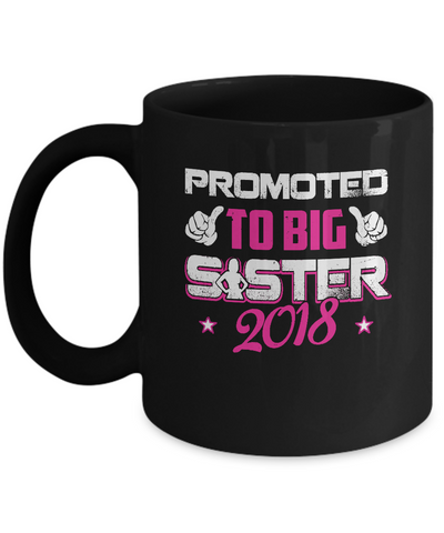 Promoted To Big Sister 2018 Mug-Coffee Mug-11oz Mug-Black