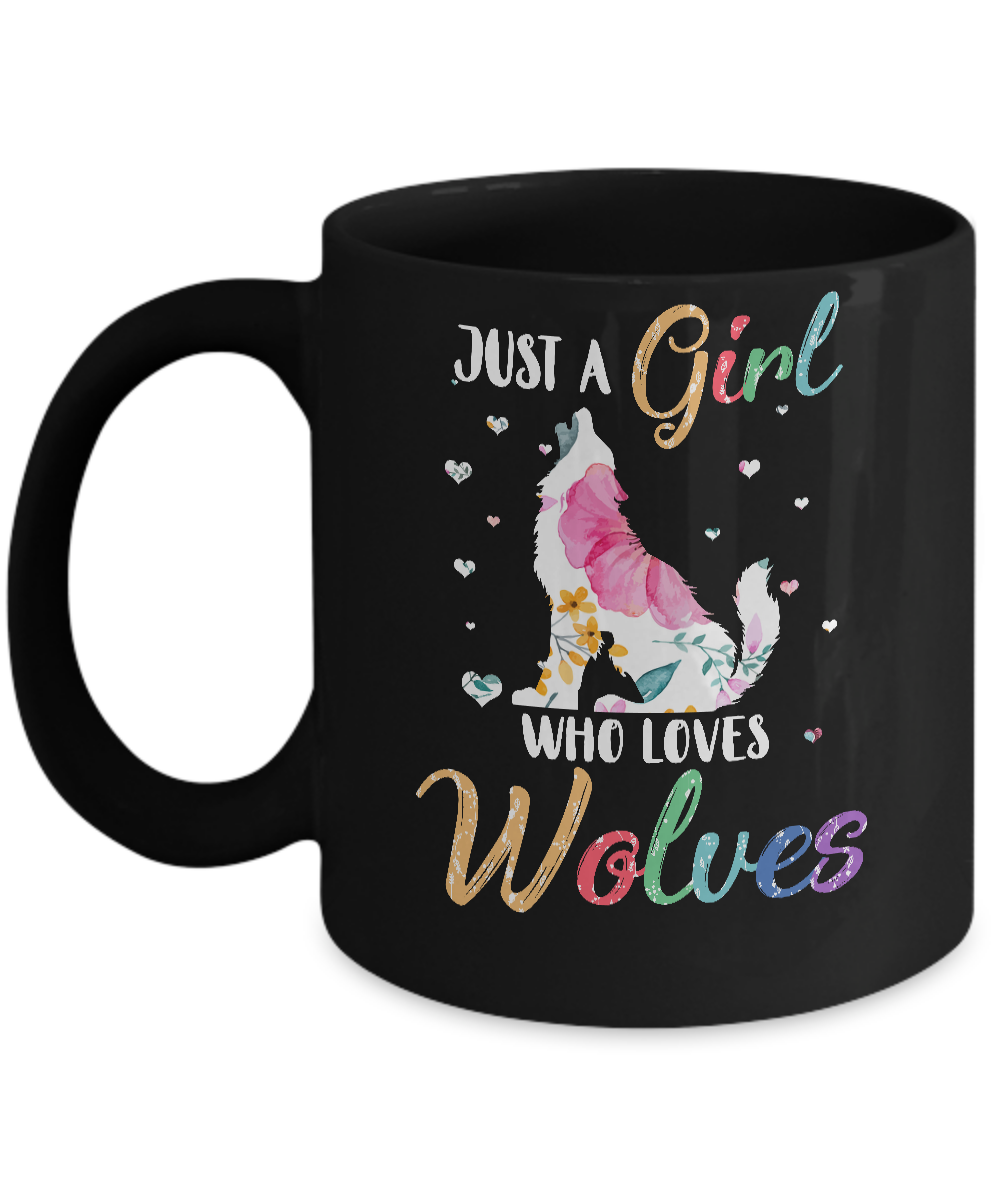 Just A Girl Who Loves Wolves Cute Wolve Lover Mug