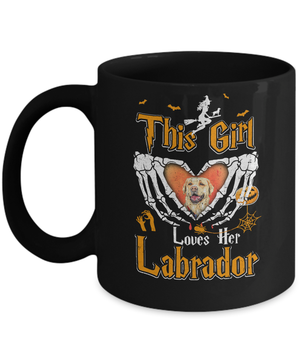 This Girl Love Her Dog Labrador Halloween Mug