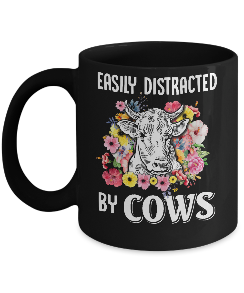Easily Distracted By Cows Mug