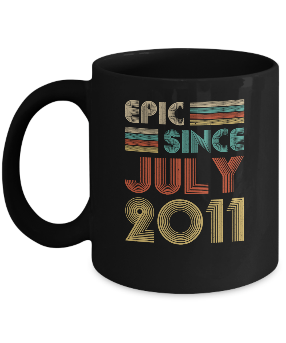 Epic Since July 2011 Vintage 11th Birthday Gifts Mug
