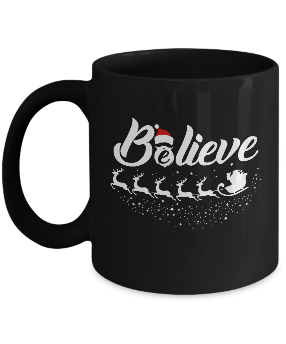 Believe Best Santa Christmas Gifts Mug-Coffee Mug-11oz Mug-Black