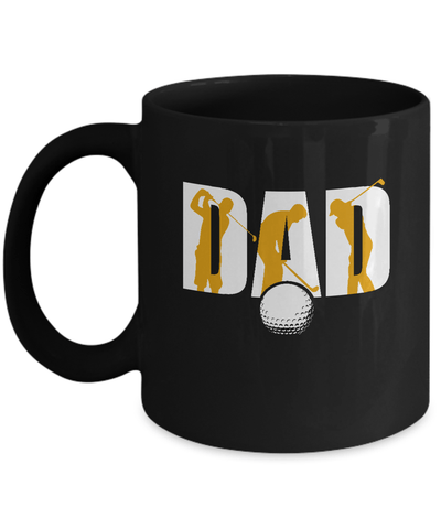 Golf Dad Father's Day Mug-Coffee Mug-11oz Mug-Black