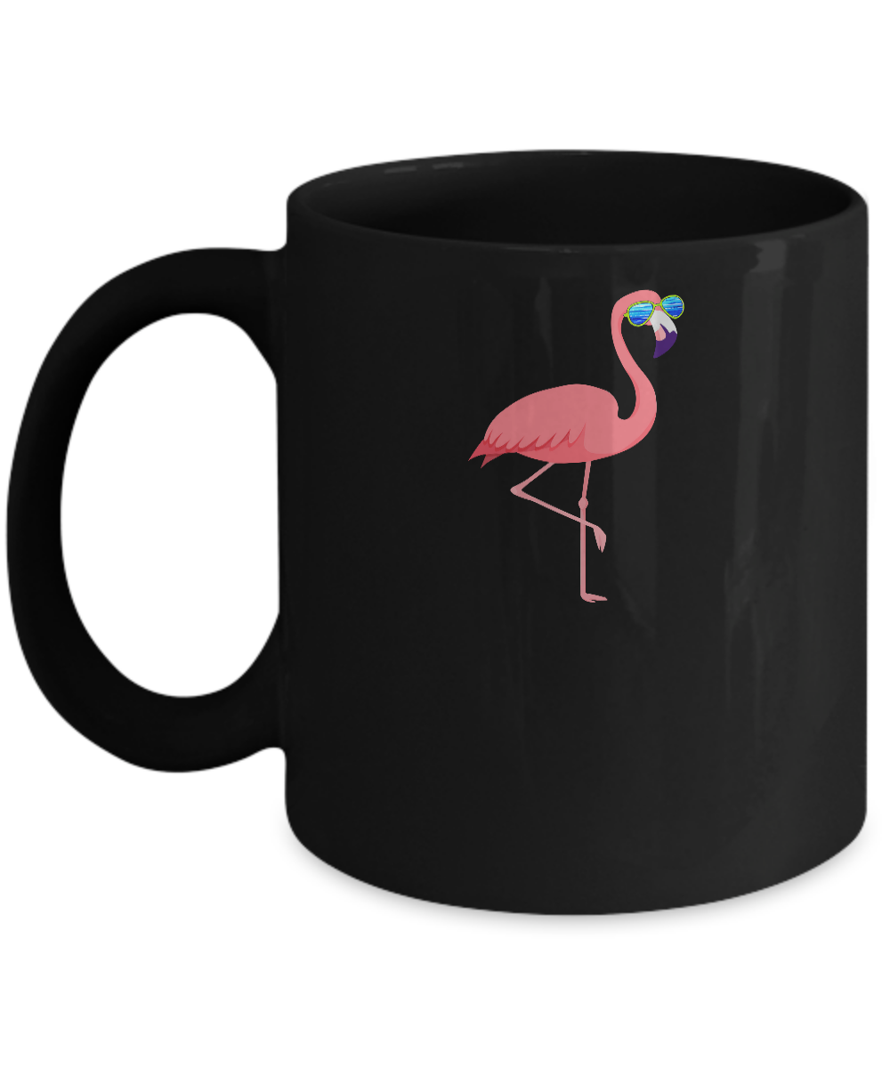 Resting Beach Face Flamingo Summer With Sunglasses Mug