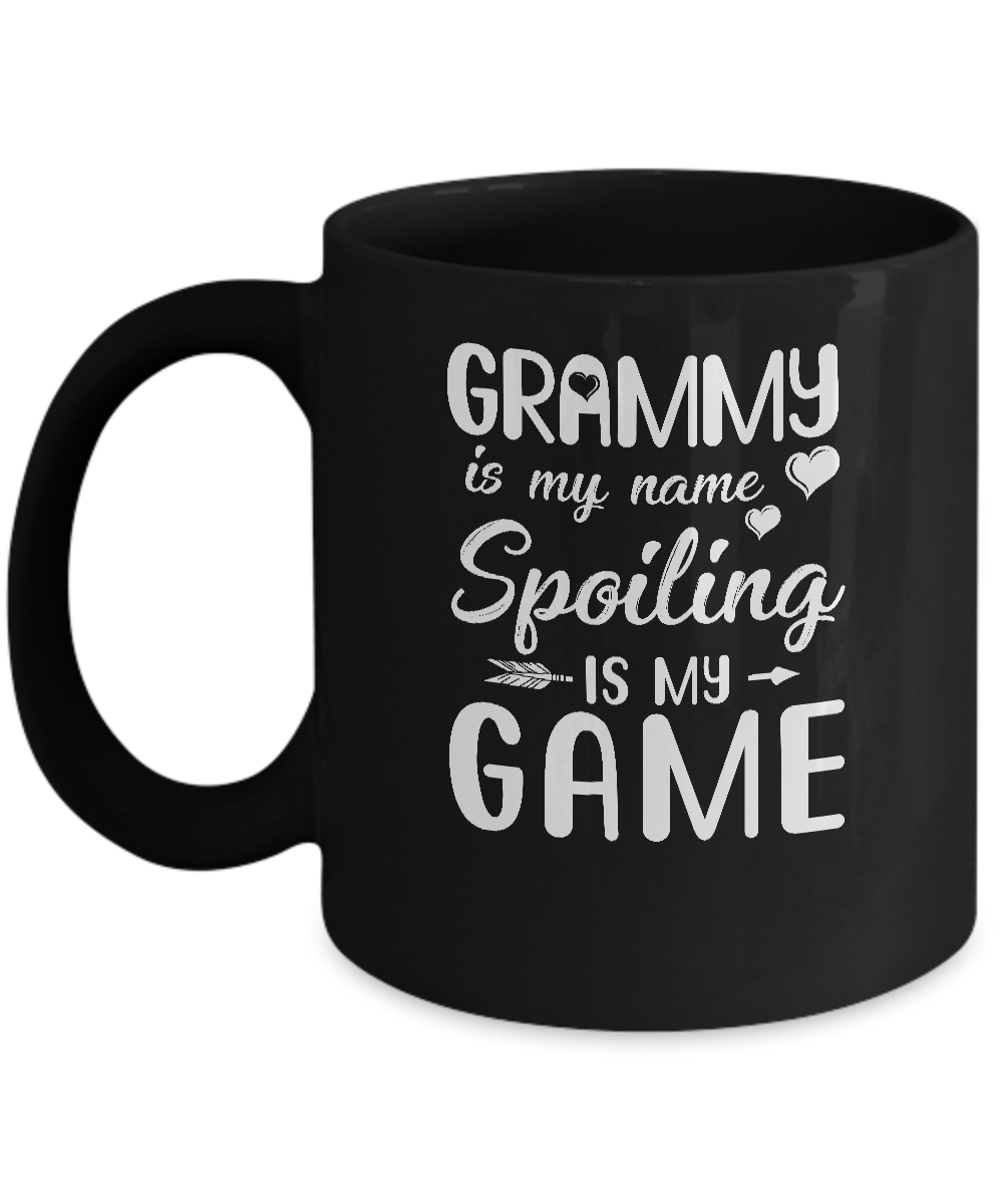 Grammy Is My Name Spoiling Is My Game Funny Mothers Day Mug