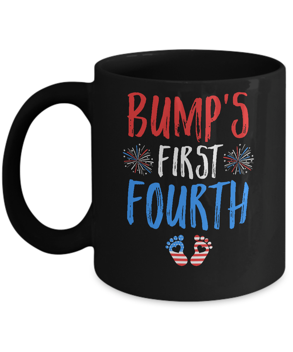 4th Of July Pregnancy Announcement Bump's First Fourth Mug