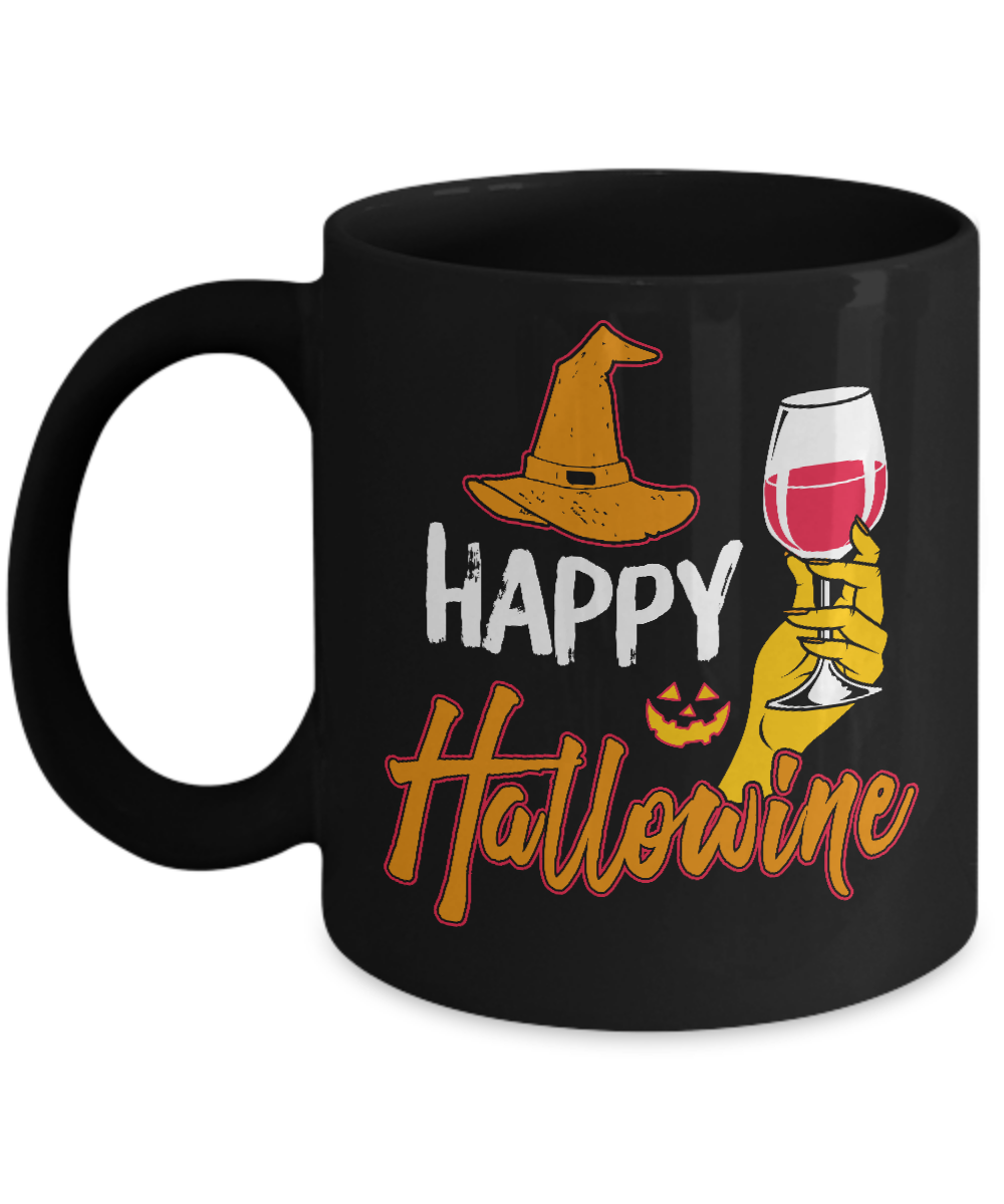 Halloween Happy Hallowine For Wine Lover Mug