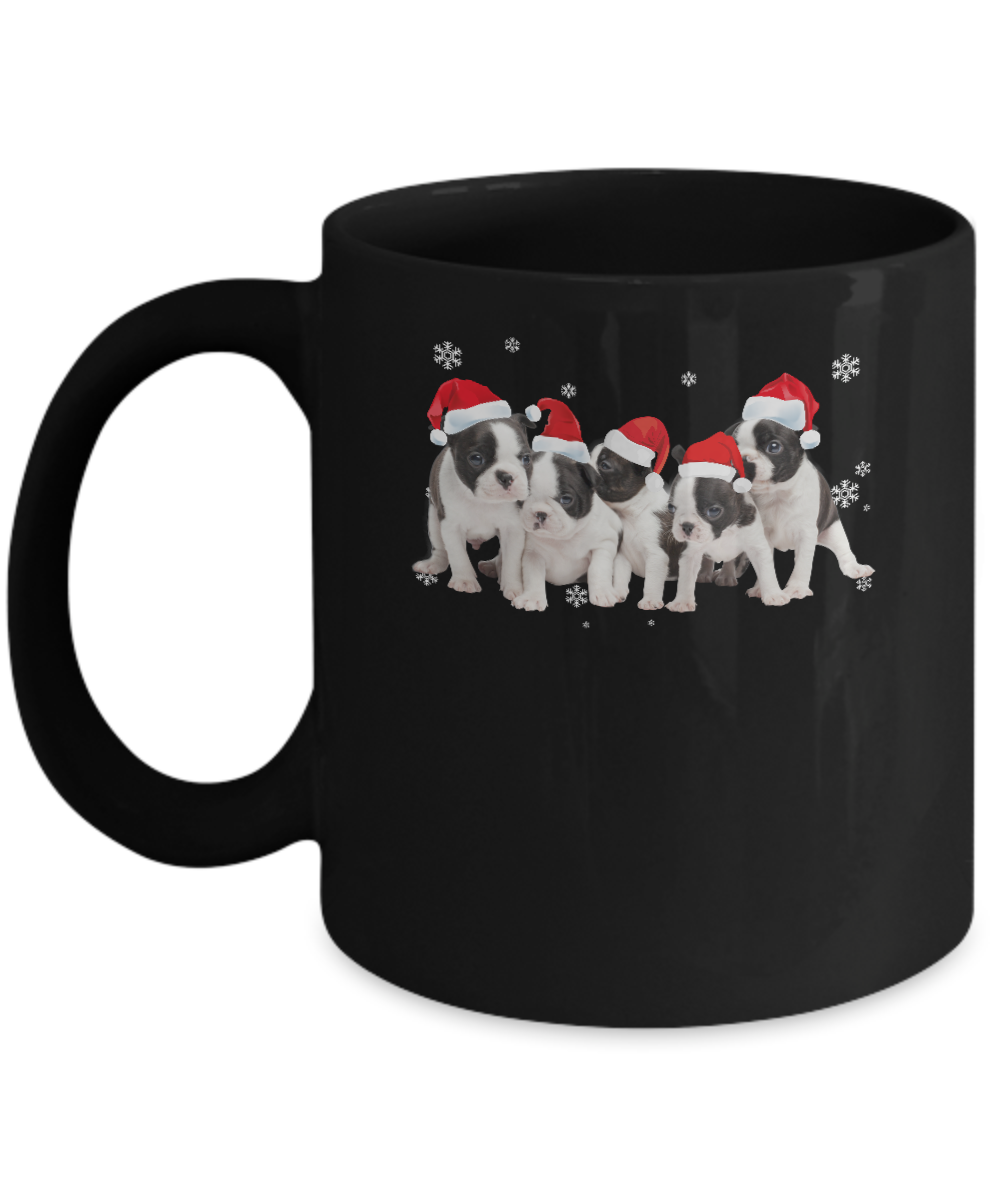 Funny Pit bull Puppies Christmas Dog Gift Mug-Coffee Mug-11oz Mug-Black