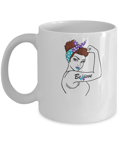 Support Suicide Prevention Awareness Warrior Believe Mug-Coffee Mug-11oz Mug-White