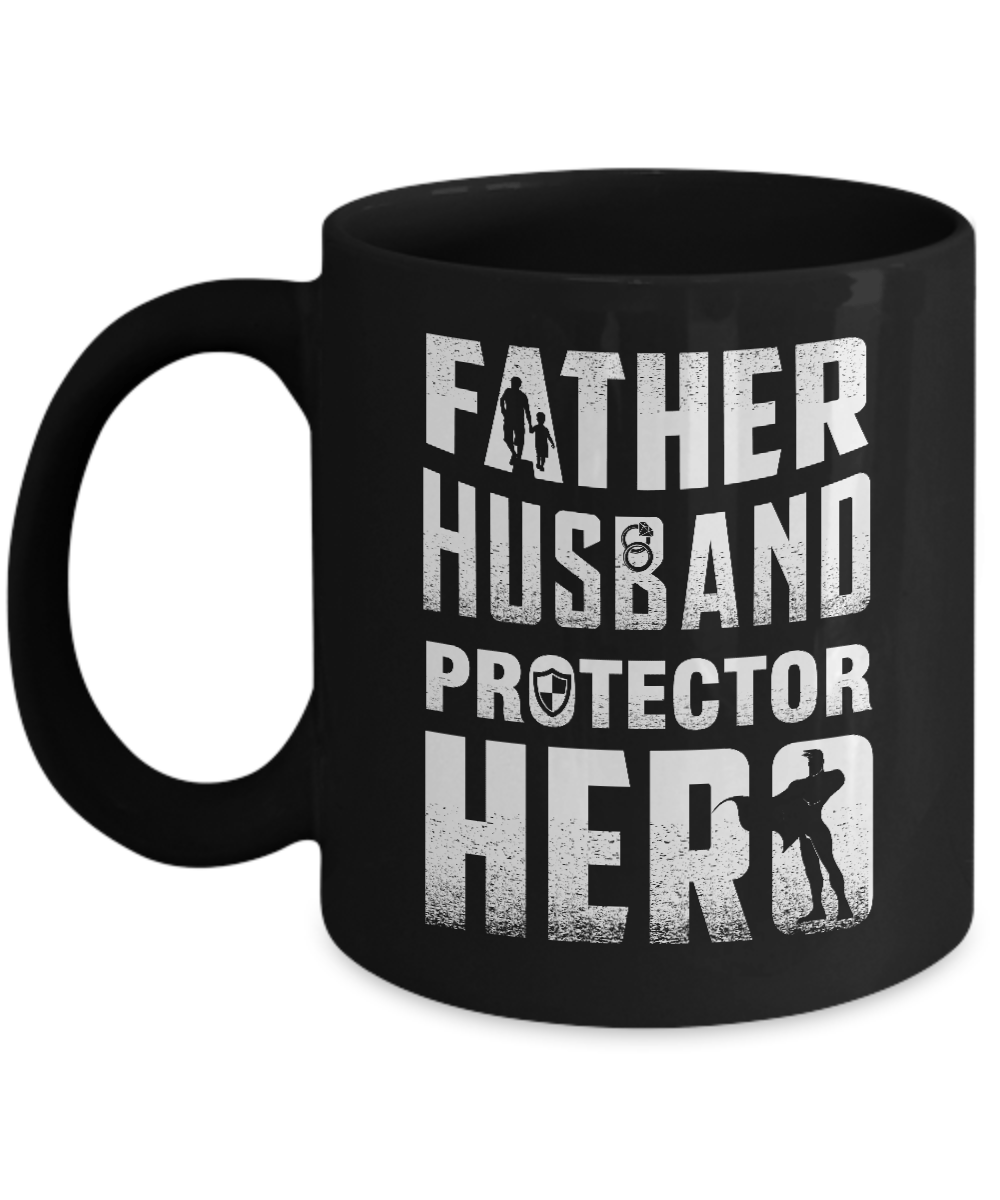 Father Husband Protector Hero Mug