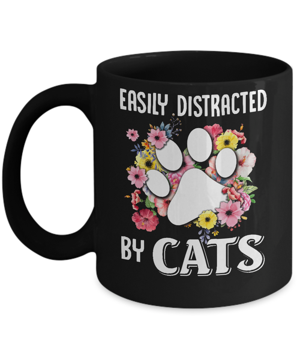 Easily Distracted By Cats Mug
