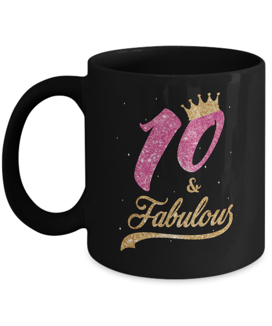 10Th And Fabulous Ten Birthday Mug-Coffee Mug-11oz Mug-Black