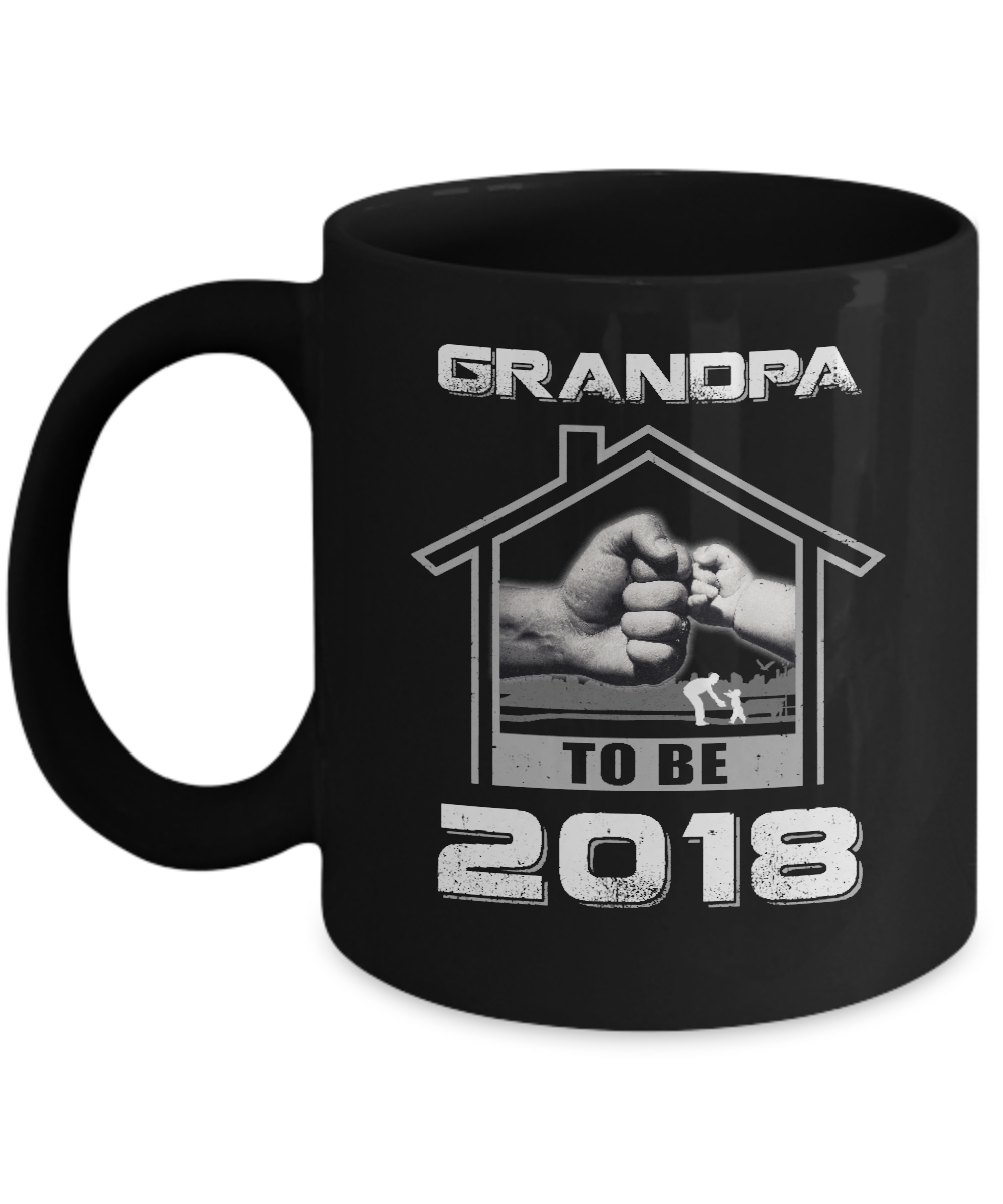Grandpa To Be 2018 New Baby Mug-Coffee Mug-11oz Mug-Black