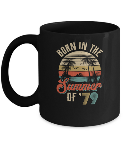 Classic Vintage 1979 42th Birthday Gift Summer Of 79 Mug-Coffee Mug-11oz Mug-Black