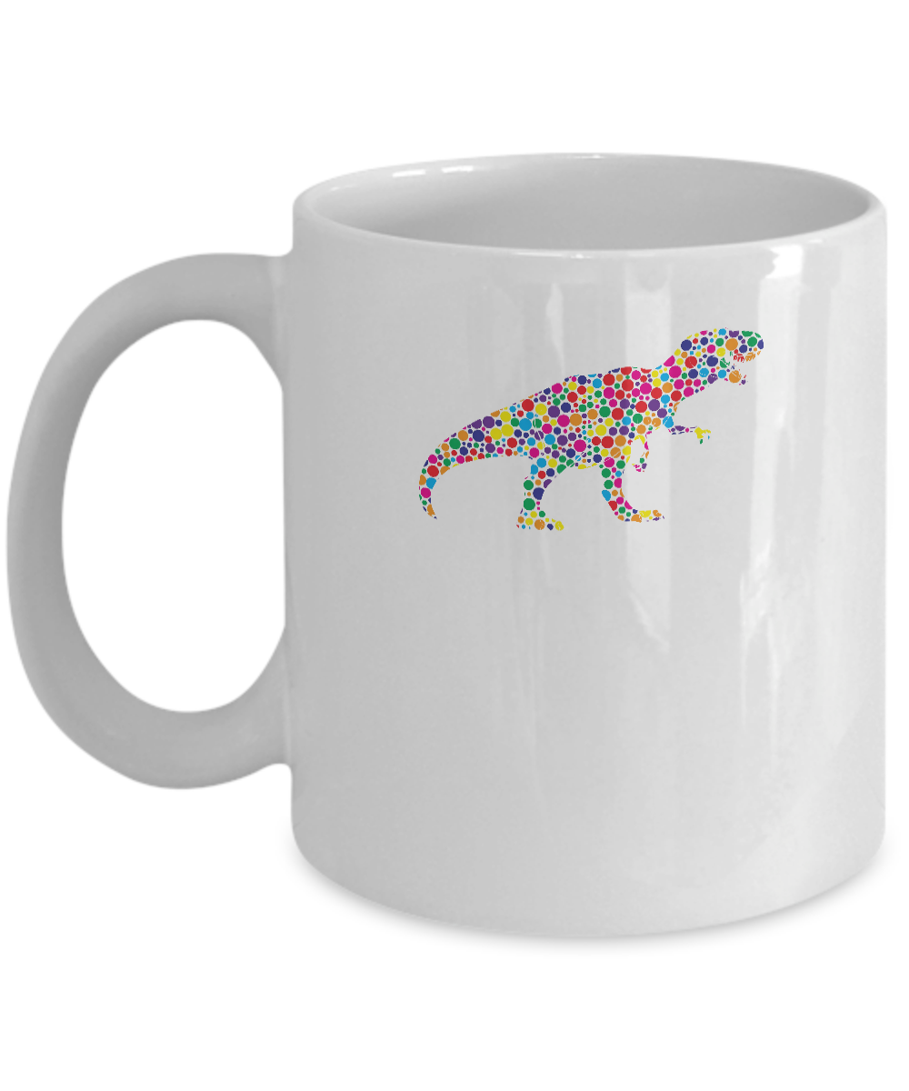 Dot T-Rex Dinosaur Lovers International Dot Day Mug