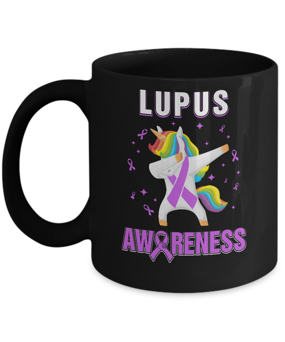 Inspirational Lupus Awareness Unicorn Support Mug