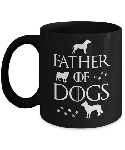 Father Of Dogs Dog Lover Mug-Coffee Mug-11oz Mug-Black
