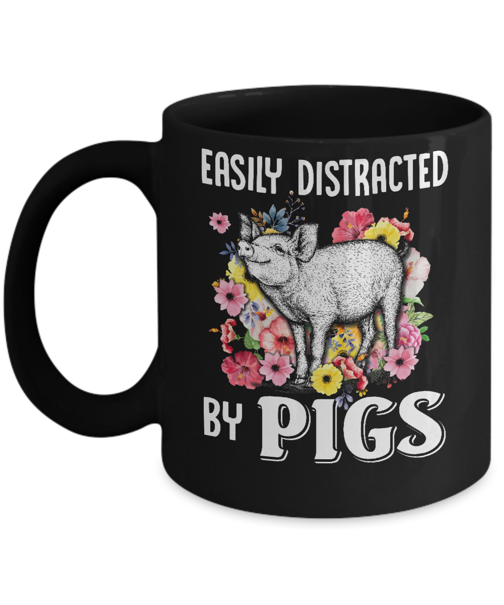 Easily Distracted By Pigs Mug