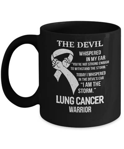 I Am The Storm Support Lung Cancer Warrior Gift Mug-Coffee Mug-11oz Mug-Black