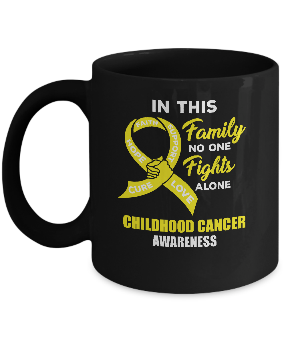 In This School No One Fights Childhood Cancer Alone Mug