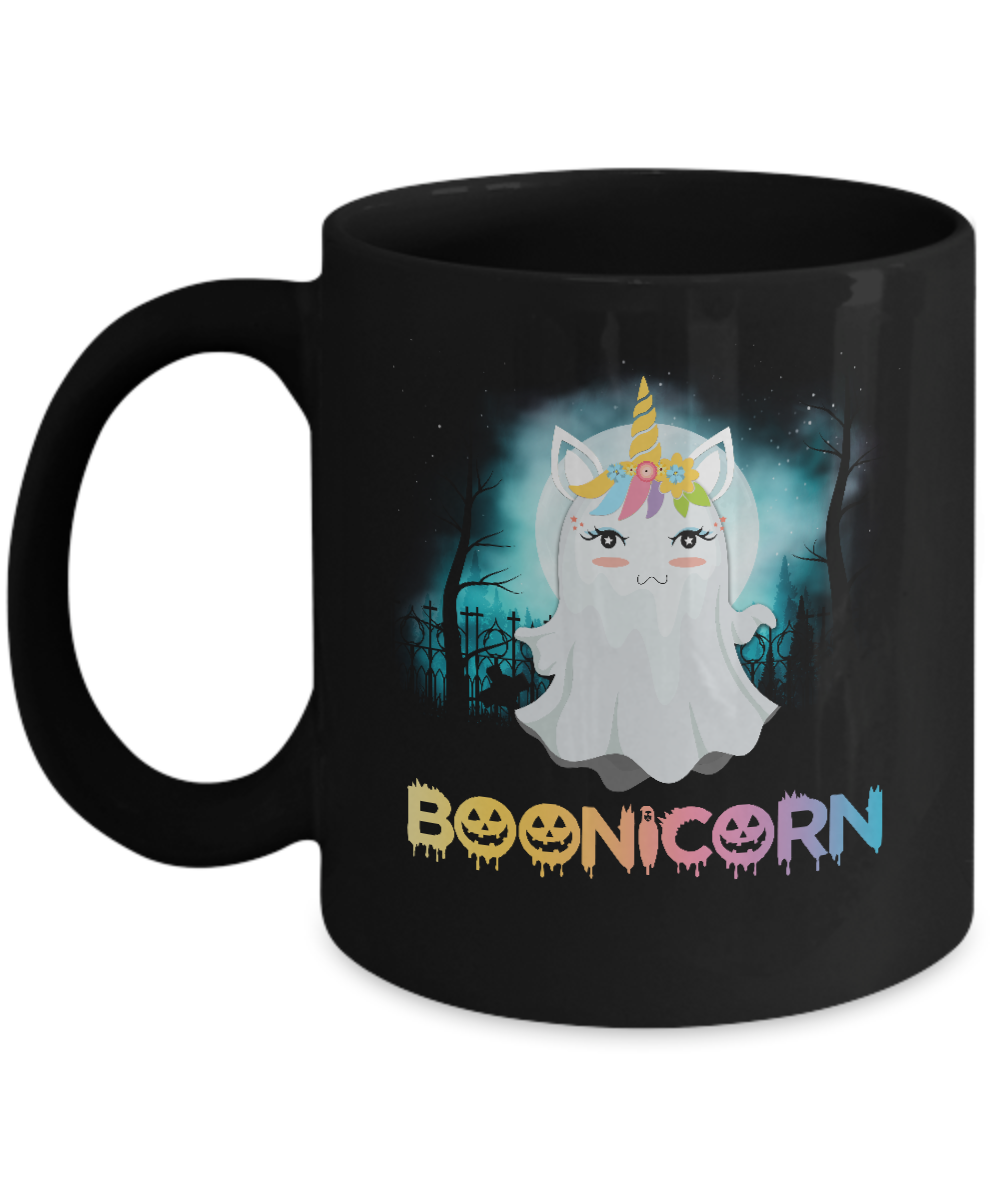 Boonicorn Ghost Unicorn Halloween Girls Mug