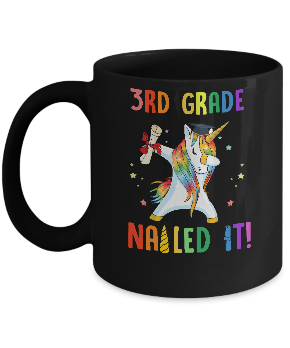 Dabbing 3rd Grade Unicorn Nailed It Graduation Class Of 2022 Mug