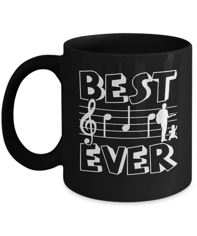 Best Dad Ever Music Piano Guitar Singer Mug-Coffee Mug-11oz Mug-Black