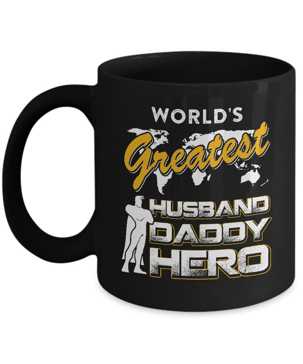 World's Greatest Husband Daddy Hero Mug