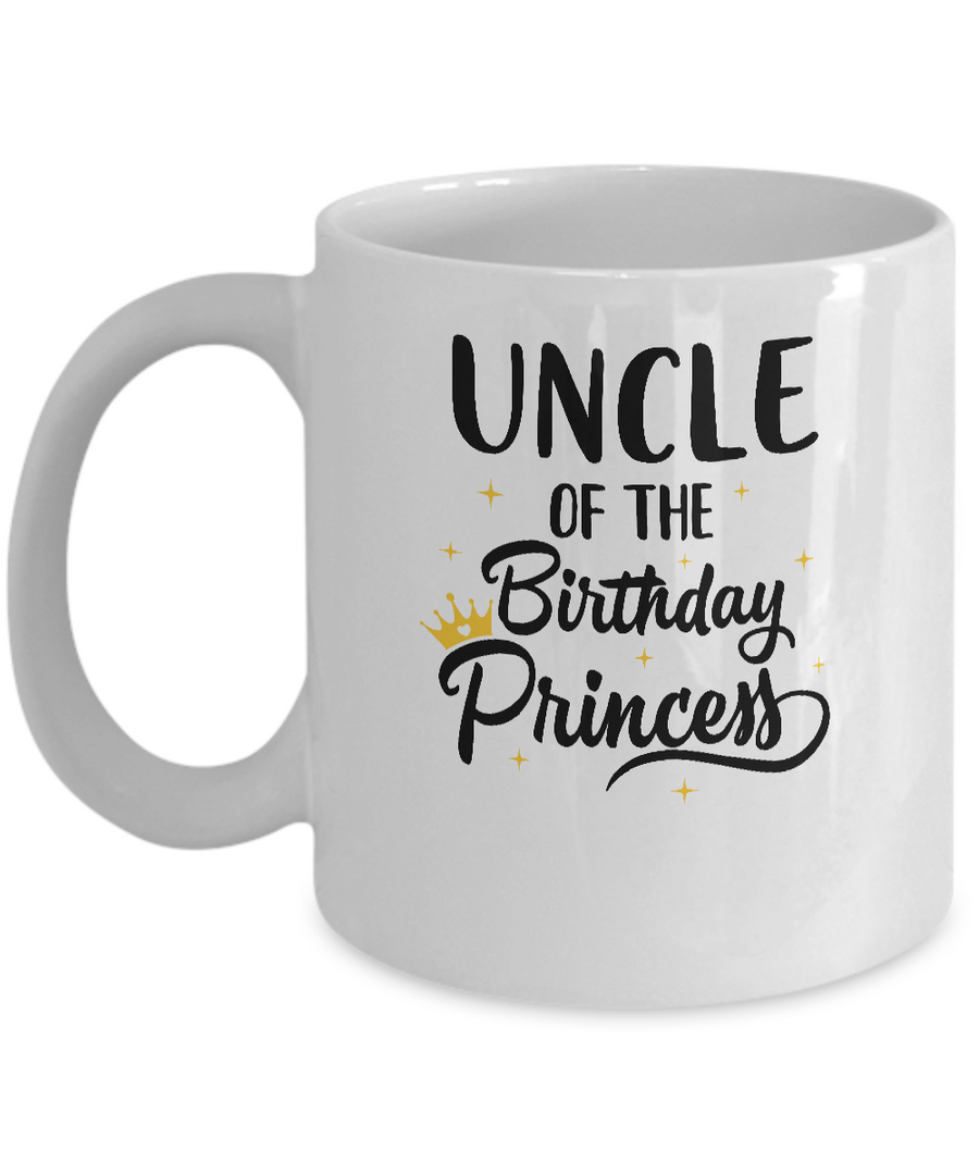 Uncle Of The Birthday Princess Matching Family Party Mug-Coffee Mug-11oz Mug-White