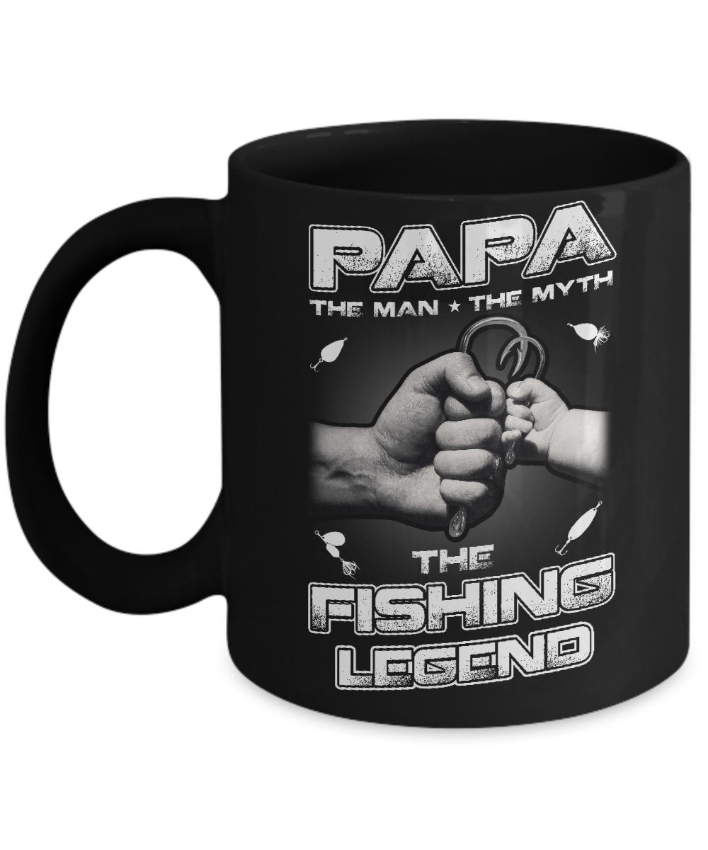 Papa The Man The Myth The Fishing Legend Mug