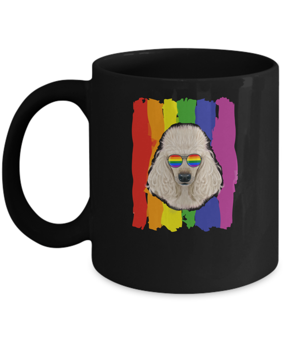 Funny Poodle LGBT LGBT Pride Gifts Mug-Coffee Mug-11oz Mug-Black