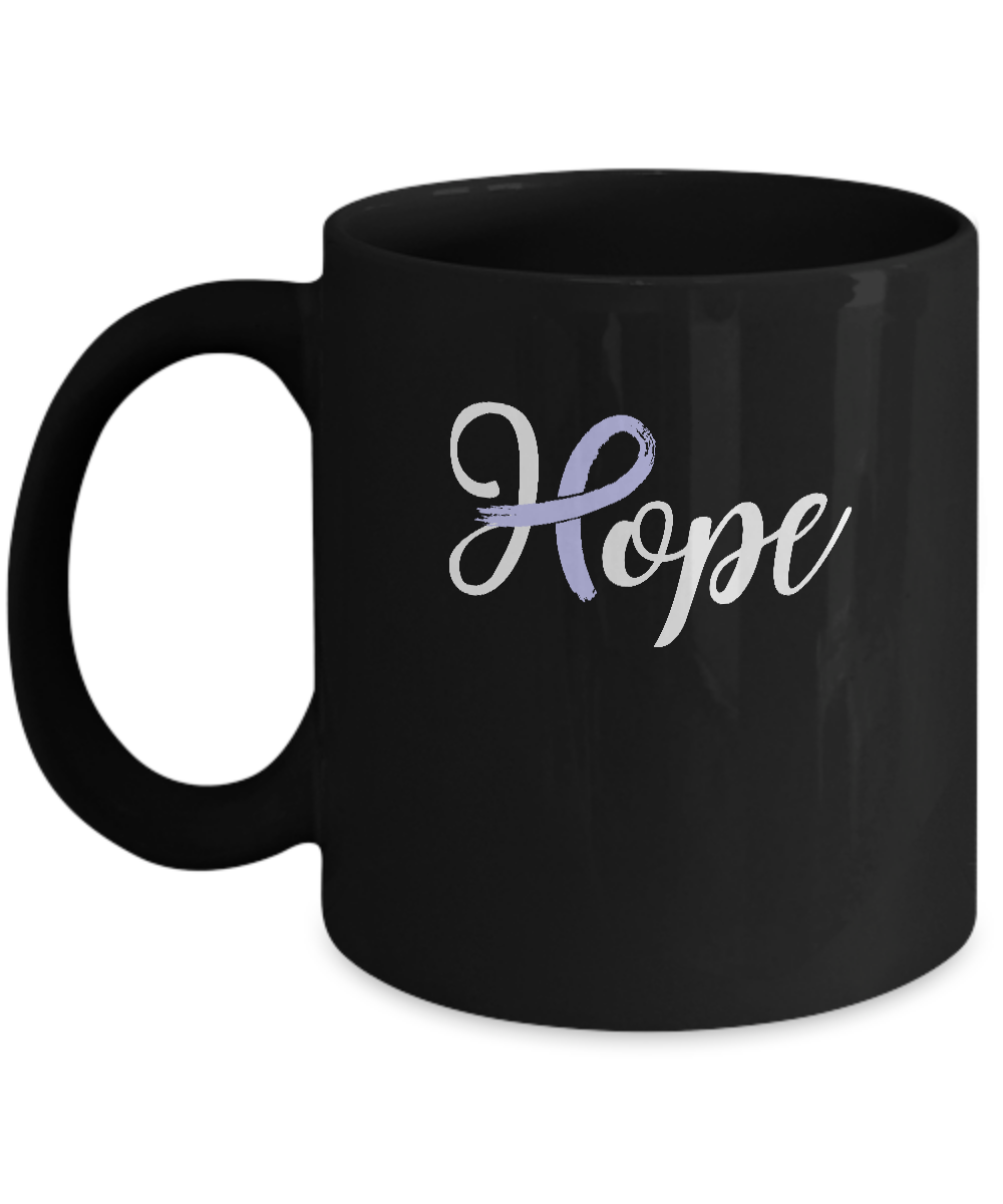 Stomach Cancer Awareness Periwinkle Ribbon Hope Mug-Coffee Mug-11oz Mug-Black