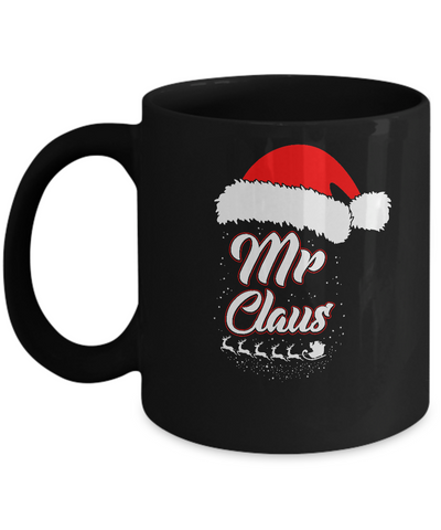 Mr. Claus Santa Matching Family Christmas Gift Mug-Coffee Mug-11oz Mug-Black