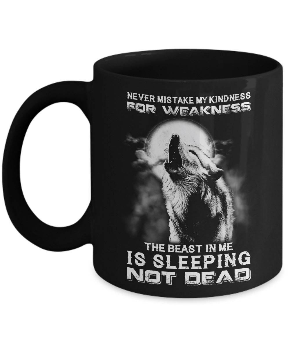 The Wolves The Beast In Me Is Sleeping Not Dead Mug-Coffee Mug-11oz Mug-Black
