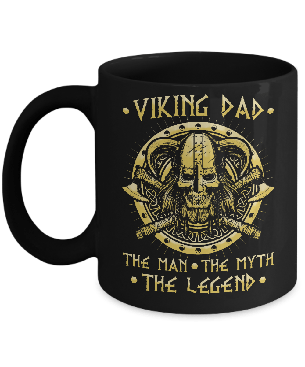 Viking Dad The Man The Myth The Legend Mug-Coffee Mug-11oz Mug-Black