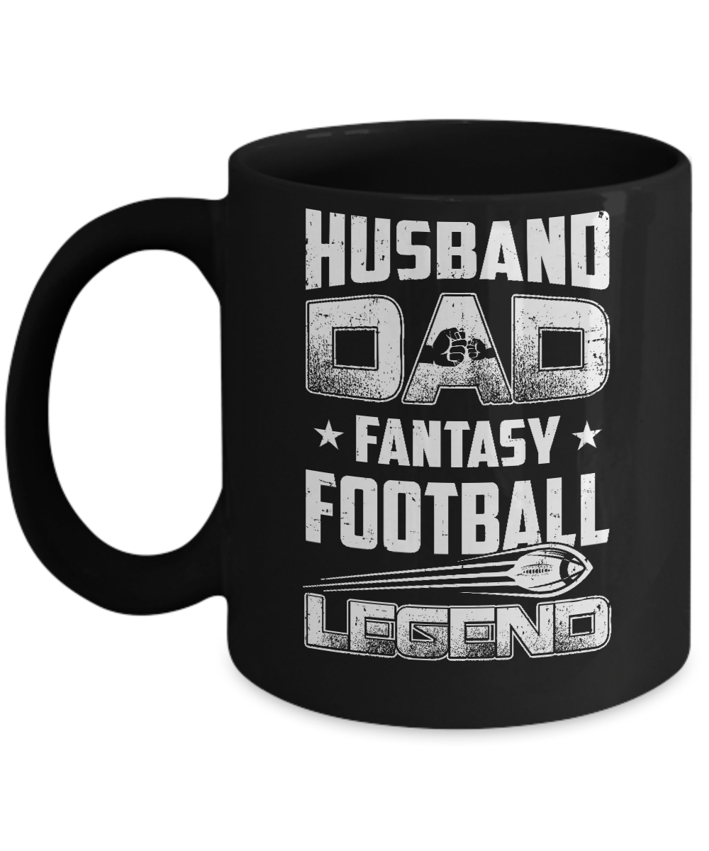 Husband Dad Fantasy Football Legend Fathers Day Gift Mug