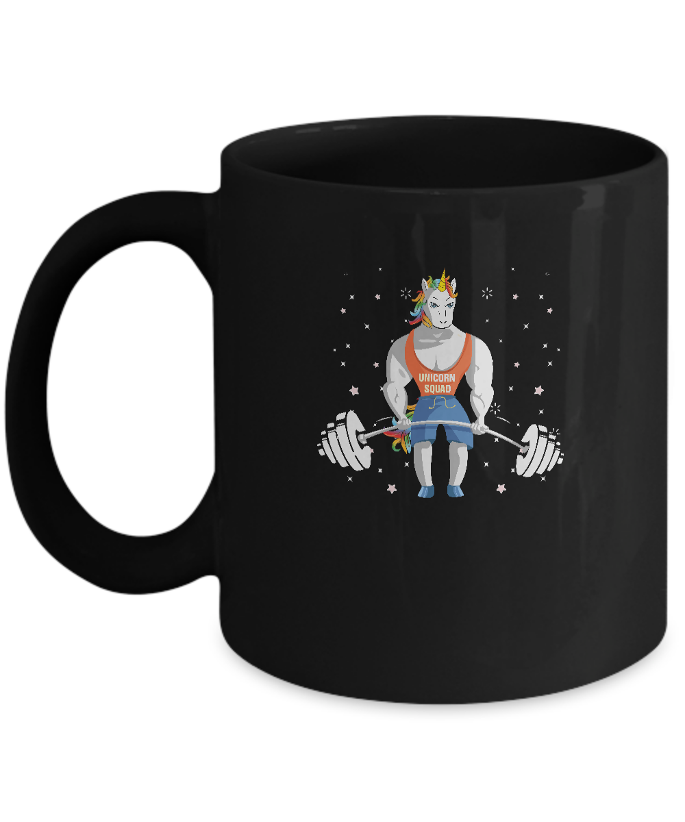 Unicorn Weightlifting Funny Workout Fitness Gym Mug
