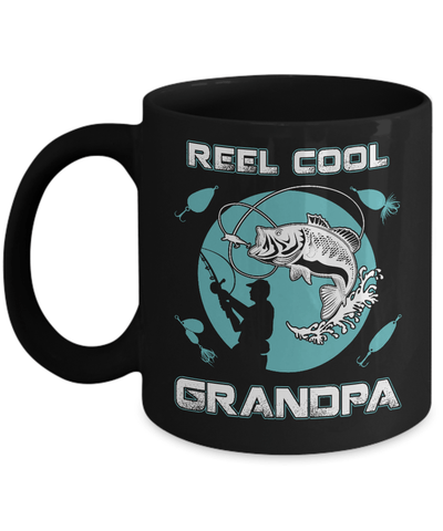Reel Cool Grandpa Mug-Coffee Mug-11oz Mug-Black
