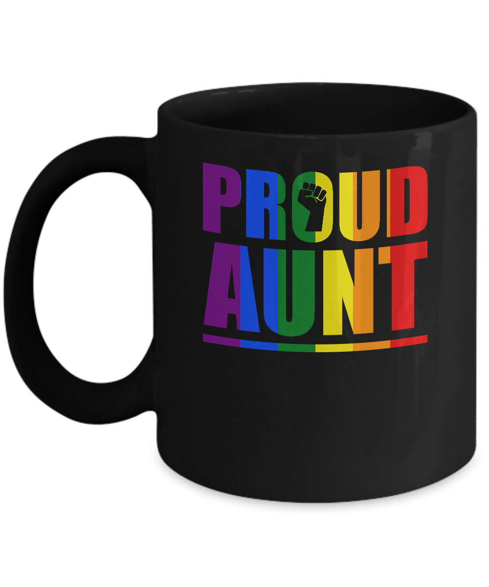 Proud Aunt Lesbian Pride Month LGBT Mug