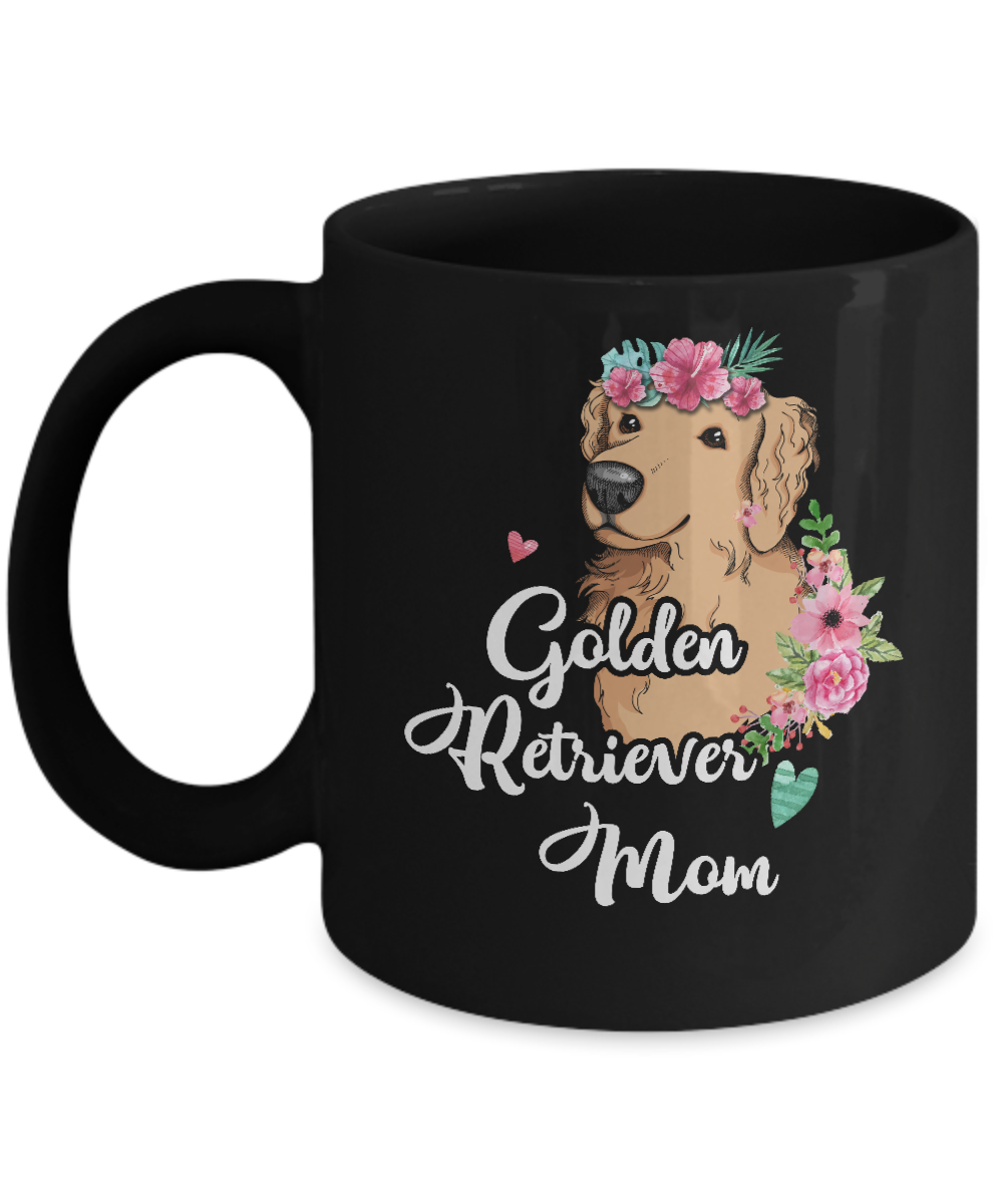 Golden Retriever Mom Funny Dog Mom Gift Idea Mug-Coffee Mug-11oz Mug-Black