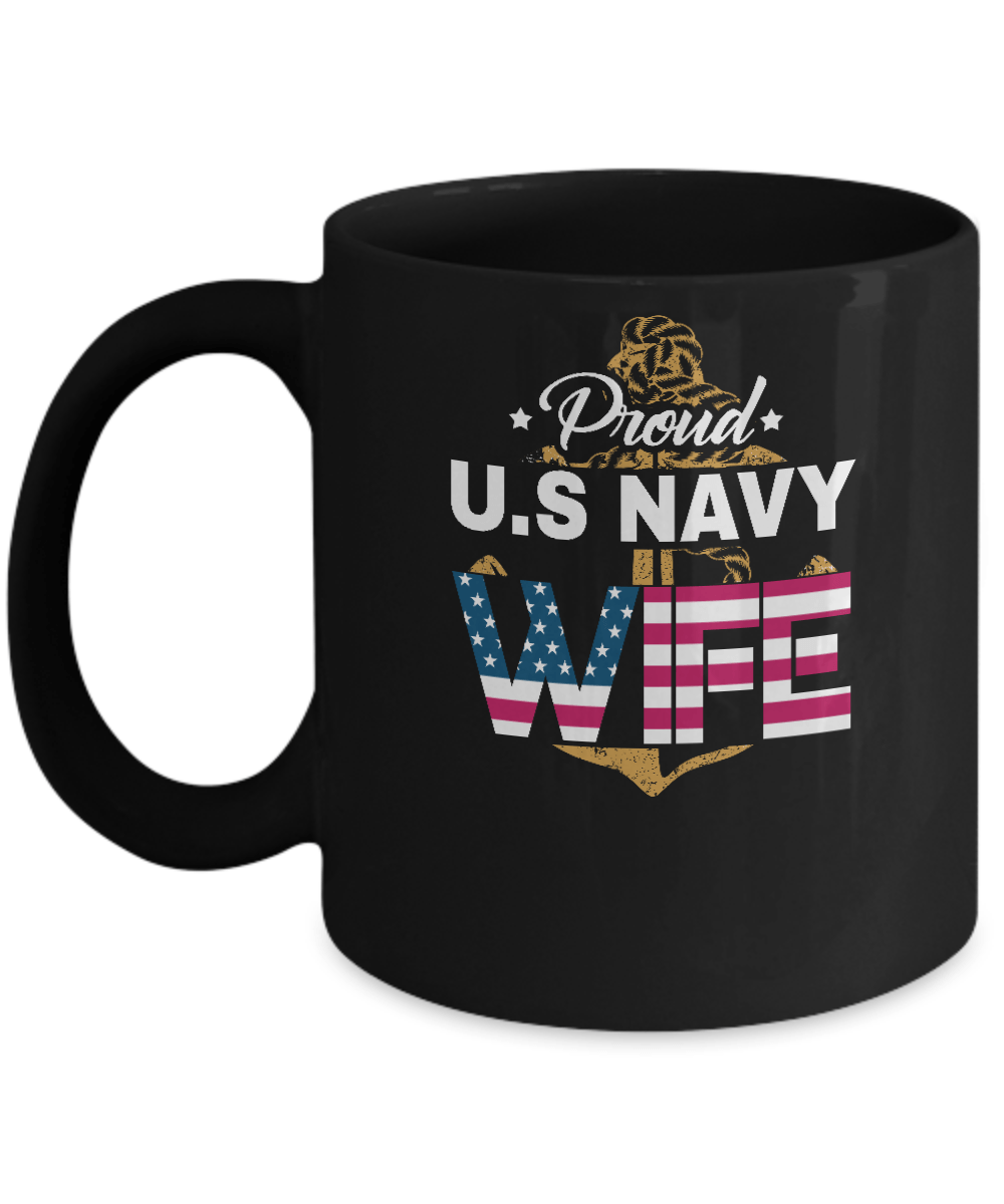 Proud US Navy Wife Mug