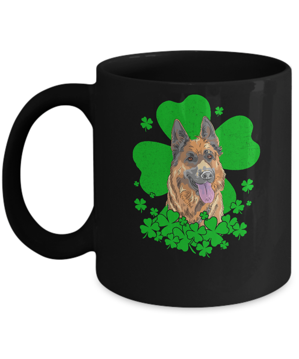 German Shepherd St. Patrick's Day Clovers Mug