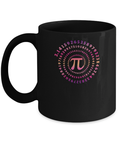 Pi Spiral Novelty-Coffee Mug-11oz Mug-Black