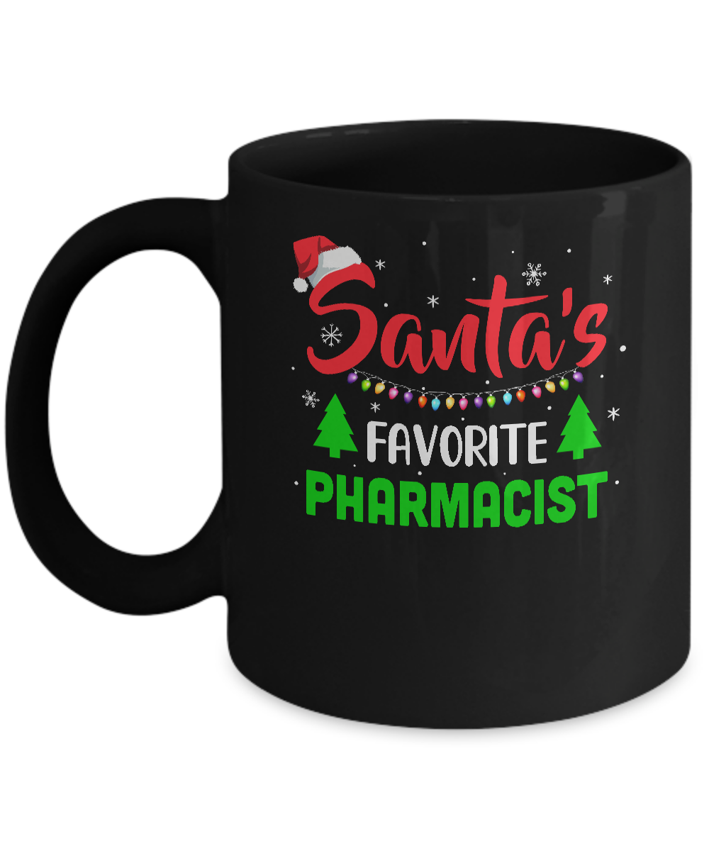 Santa's Favorite Pharmacist Funny Christmas Xmas Gifts Mug