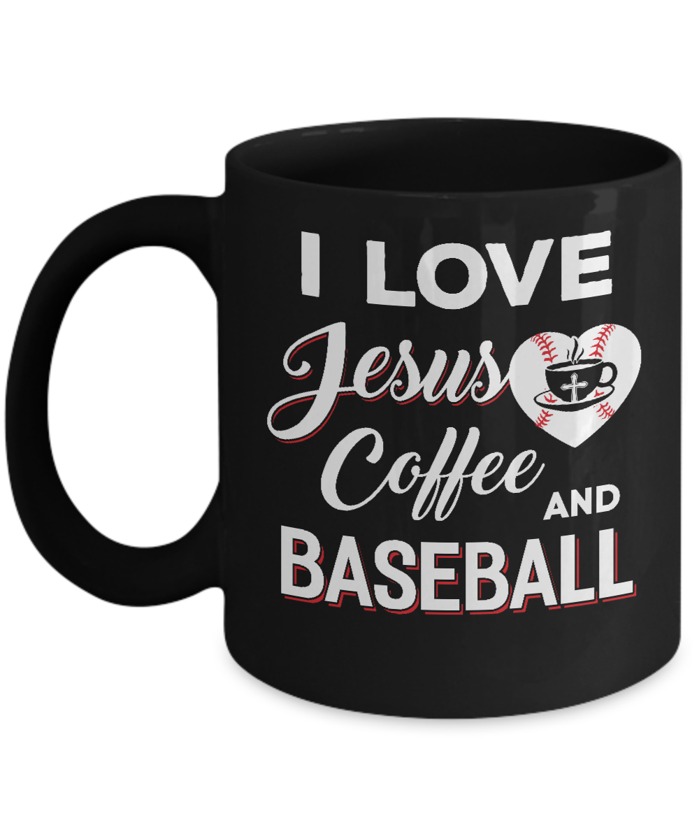 I Love Jesus Coffee & Baseball Mug