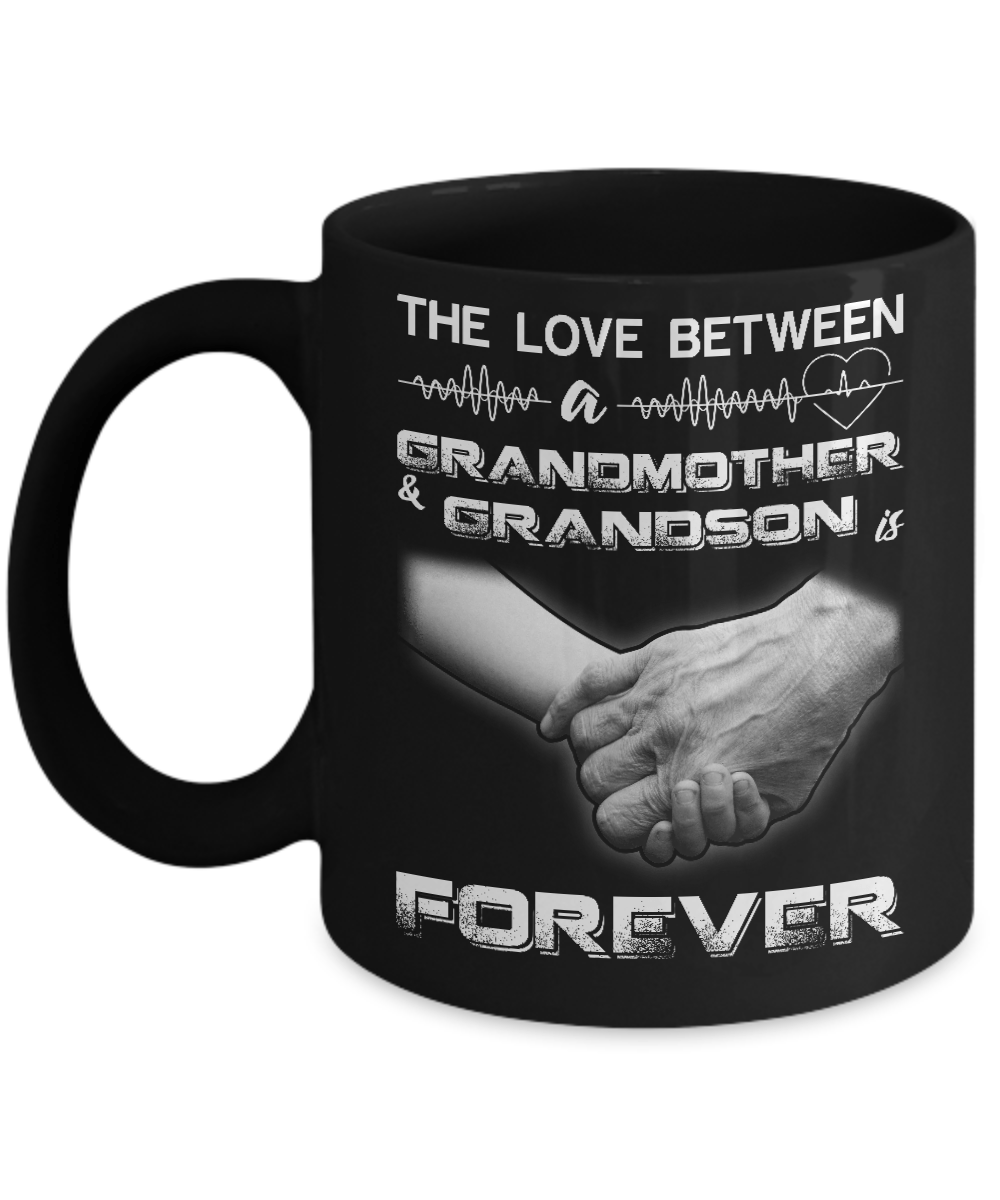 The Love Between A Grandmother And Grandson Is Forever Mug-Coffee Mug-11oz Mug-Black